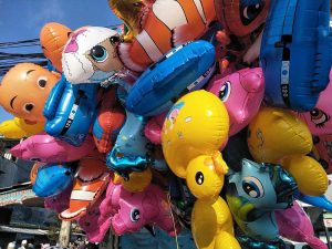 Balon Anak Warna Warni Boneka Upin Ipin Nemo Ayam Twity Dora