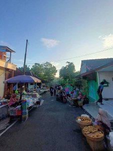 Pasar Tradisional Desa Pagi Hari Pasar Sayuran