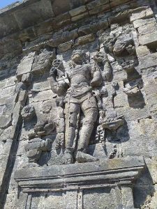 Relief Candi Saraswati Dewi Sri