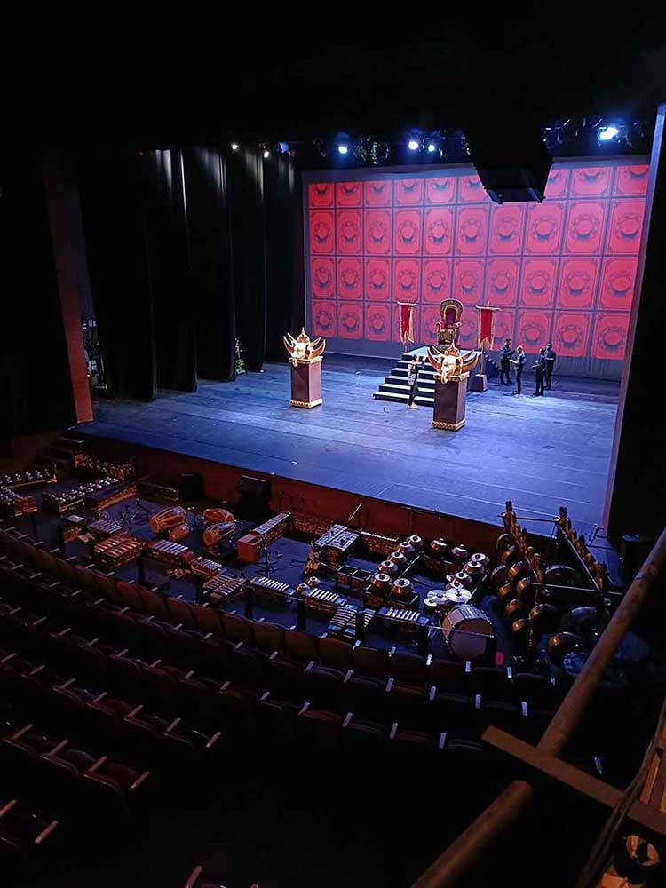 Perjalanan Dan Tantangan Kesenian Wayang Orang 1 Panggung Pagelaran Wayang Orang Pandowo Boyong Dengan Alat Musik Gamelan Lengkap