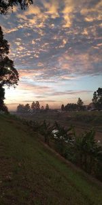 Banjir Kanal Timur Sungai Matahari Terbenam Sunset
