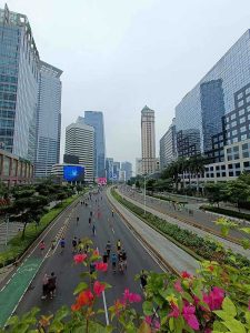 Bunga Kertas Jalan Jendral Sudirman Jakarta