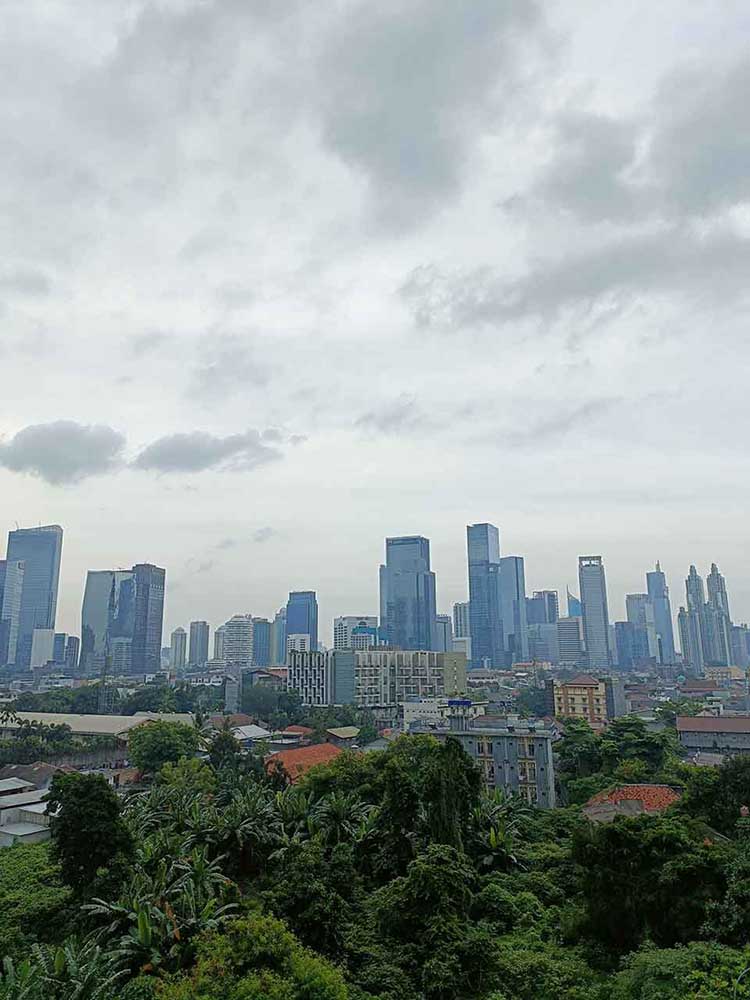 Gedung Pencahar Langit Gedung Perkantoran Ibukota Jakarta