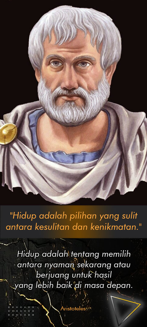 Hidup adalah pilihan yang sulit antara kesulitan dan kenikmatan