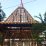 Wooden roof frame under construction