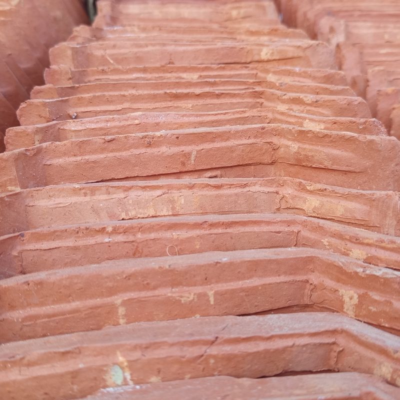 Rows of terracotta tiles stretch into the distance