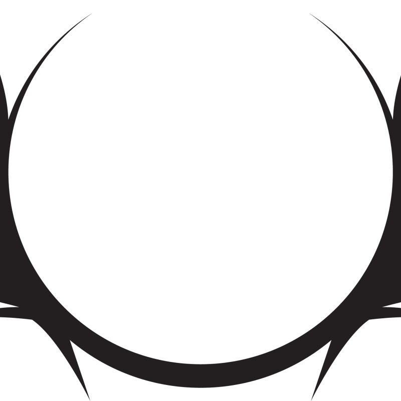 Abstract Winged Circle Logo Element