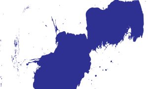 Blue Ink Splatter Abstract Texture Background