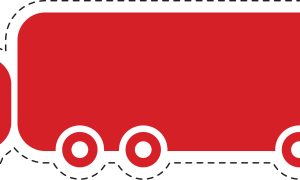 Red Semi Truck Icon Red Semi Truck Icon