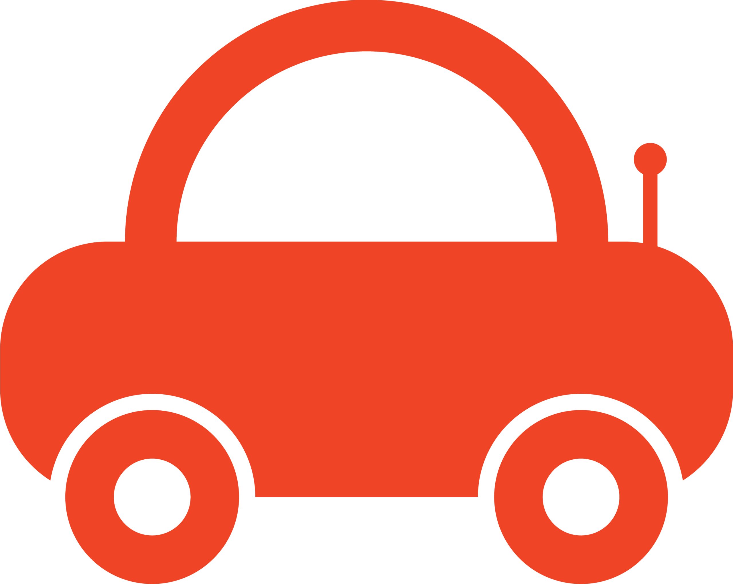 Simple Red Toy Car Icon on White Background 1 Simple Red Toy Car Icon on White Background