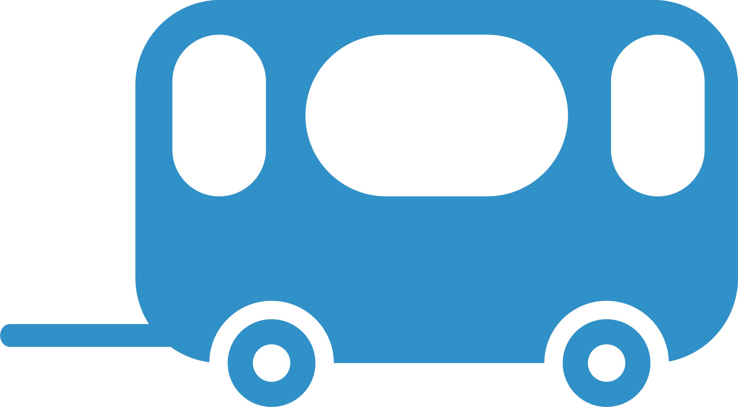Blue Caravan Icon