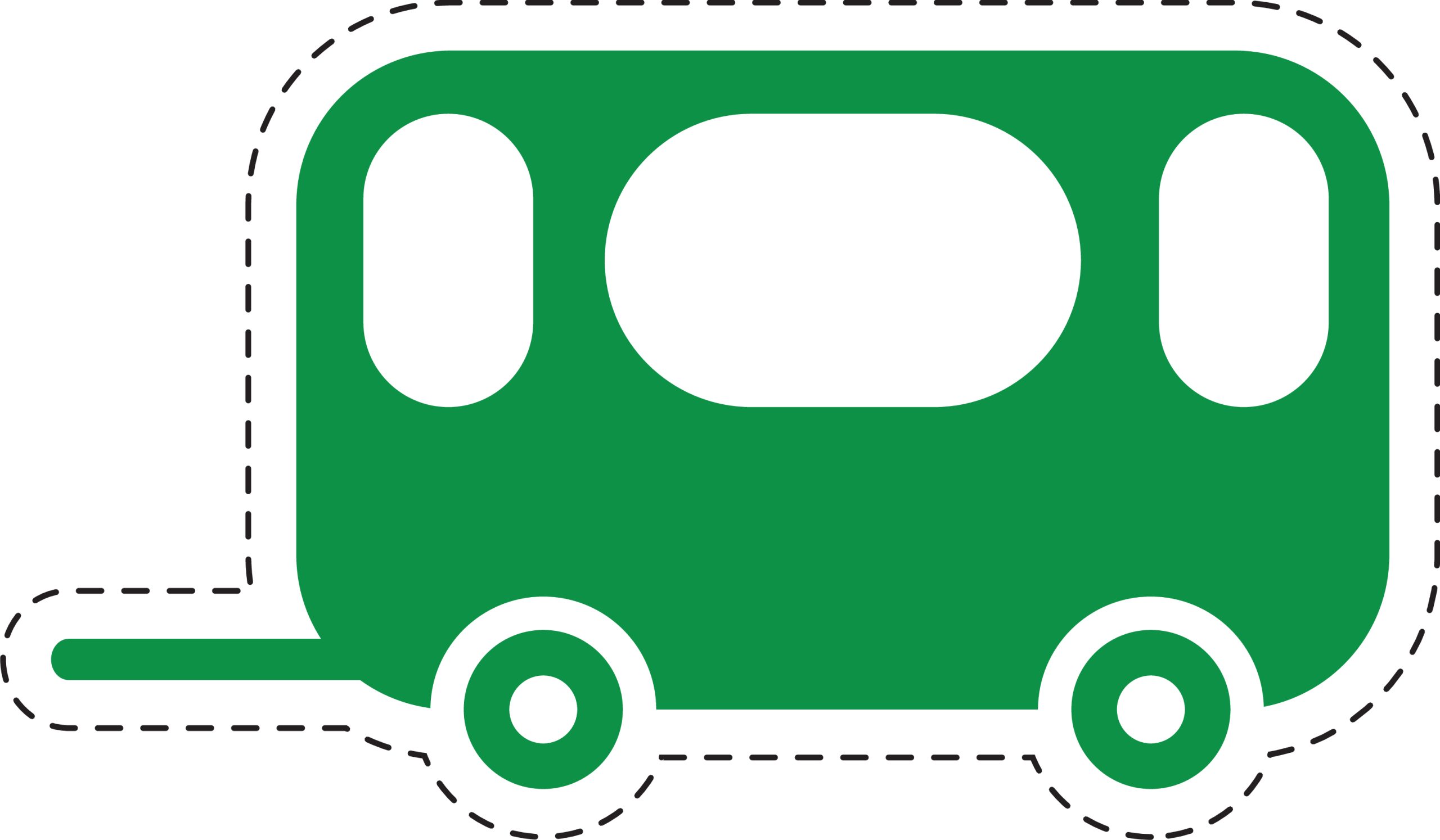 Green Caravan Icon Sticker - Travel and Camping Symbol 1 Green Caravan Icon Sticker - Travel and Camping Symbol