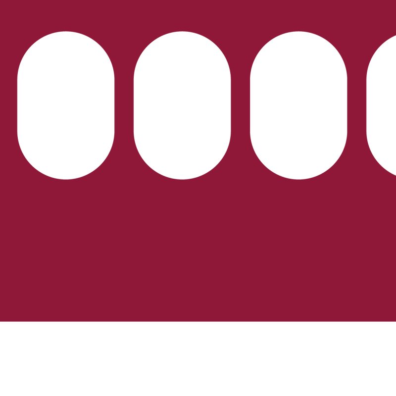 Maroon Bus Icon - Simple Vector Illustration